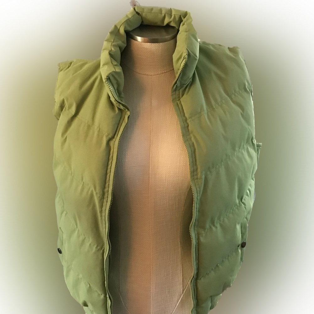 Vanessa’s Winter Collection Green Down Blend Puffy Vest Size M - Picture 4 of 5